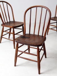 antique spindle back farmhouse chairs set of 4