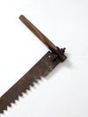 antique cross cut saw