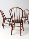 antique spindle back farmhouse chairs set of 4