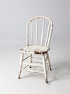 antique white spindle back chair