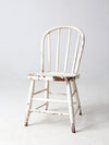 antique white spindle back chair