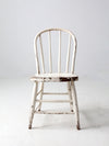 antique white spindle back chair