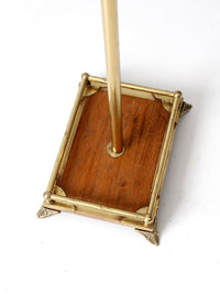 vintage Hollywood Regency brass fireplace tools set
