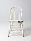antique white spindle back chair