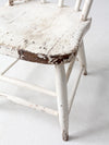 antique white spindle back chair
