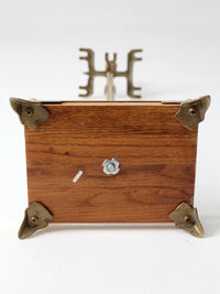 vintage Hollywood Regency brass fireplace tools set