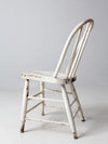 antique white spindle back chair