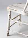 antique white spindle back chair