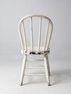 antique white spindle back chair
