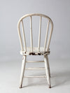 antique white spindle back chair