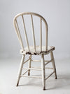 antique white spindle back chair