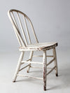 antique white spindle back chair