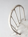 antique white spindle back chair