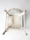antique white spindle back chair
