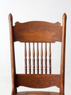 antique press back dining chair