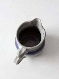 vintage Wortman studio pottery pitcher