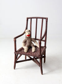 antique American wicker child's chair