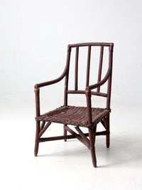 antique American wicker child's chair