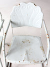 mid century art deco metal lounge chairs pair