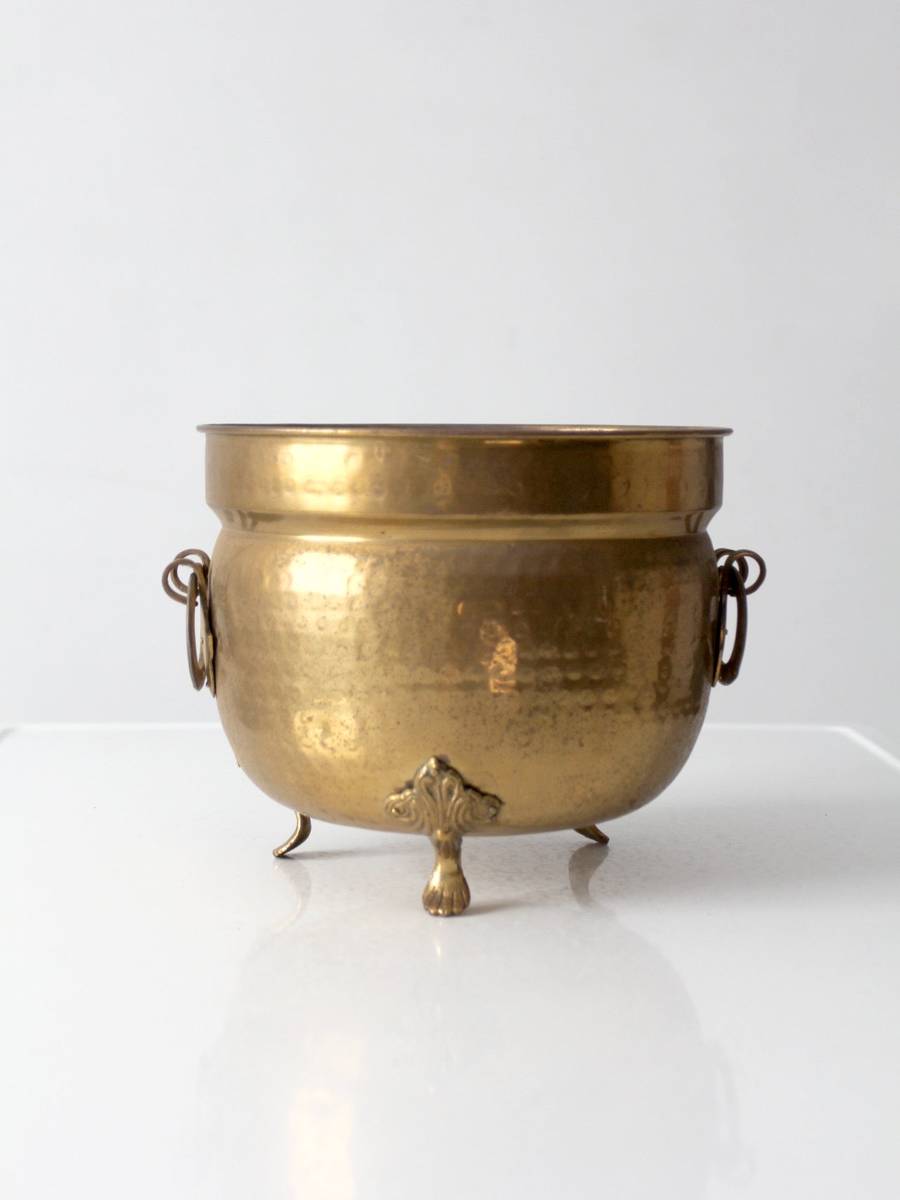 antique Victorian brass jardiniere planter