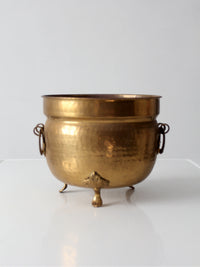 antique Victorian brass jardiniere planter