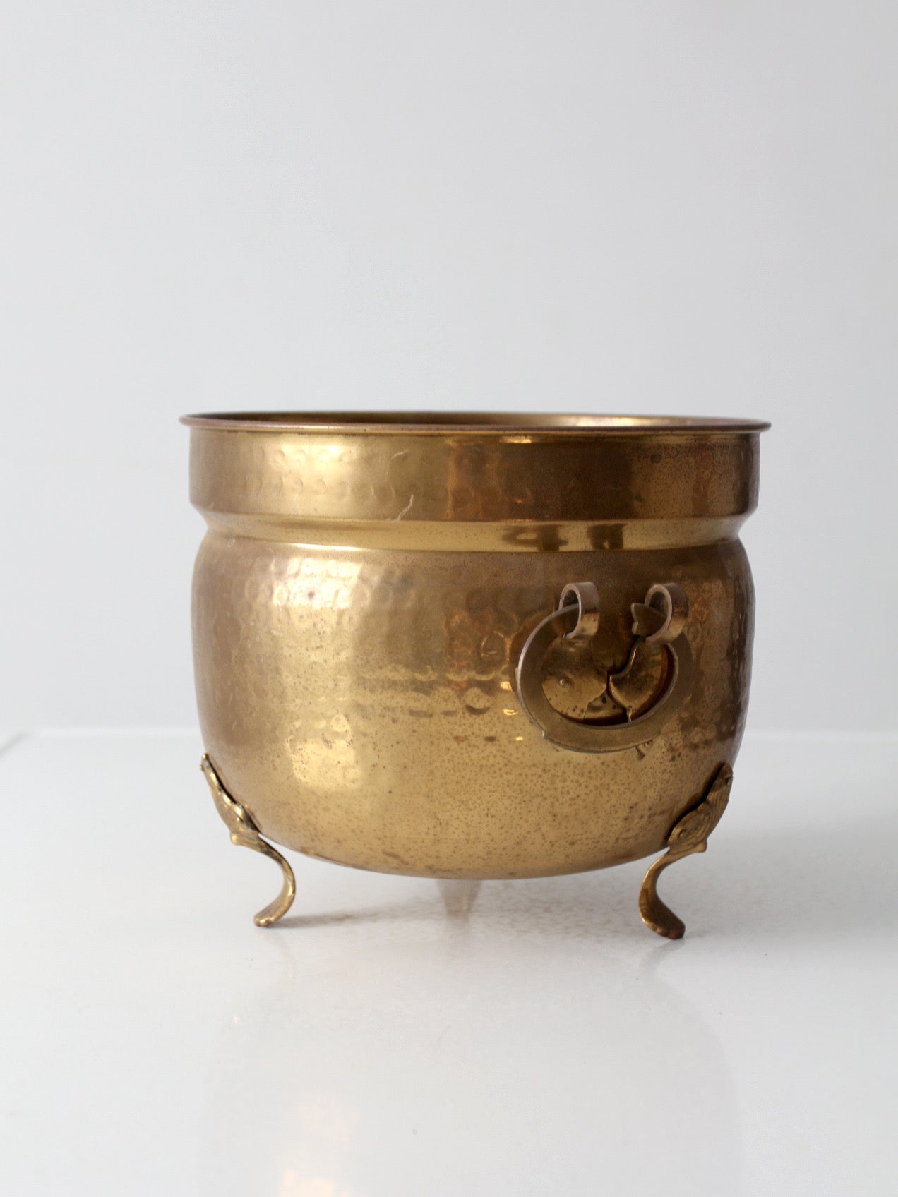 antique Victorian brass jardiniere planter