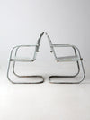 mid century art deco metal lounge chairs pair