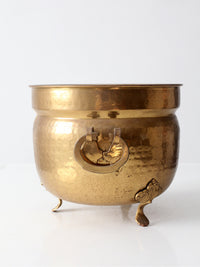 antique Victorian brass jardiniere planter
