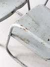 mid century art deco metal lounge chairs pair