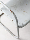 mid century art deco metal lounge chairs pair