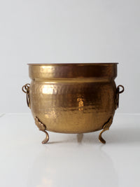 antique Victorian brass jardiniere planter