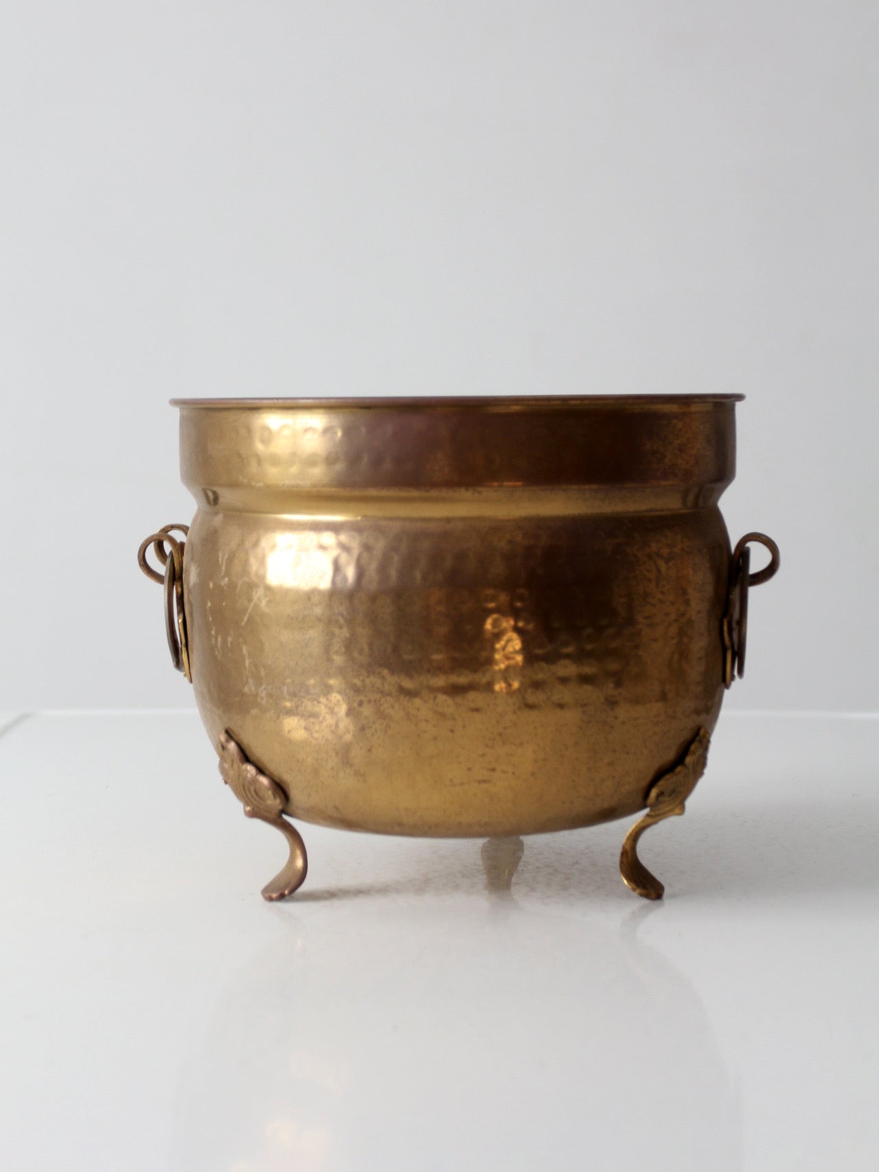 antique Victorian brass jardiniere planter