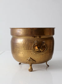 antique Victorian brass jardiniere planter