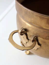 antique Victorian brass jardiniere planter