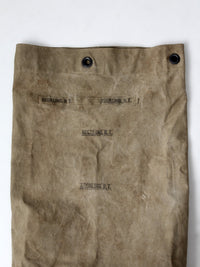 vintage canvas mail sack