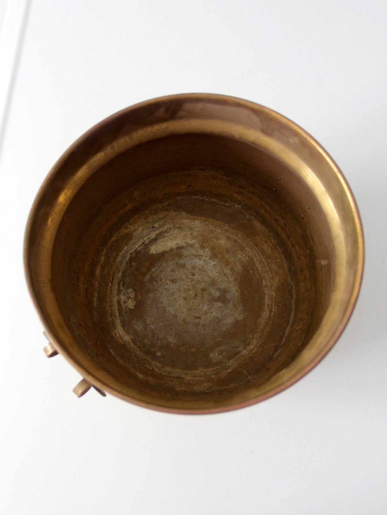 antique Victorian brass jardiniere planter