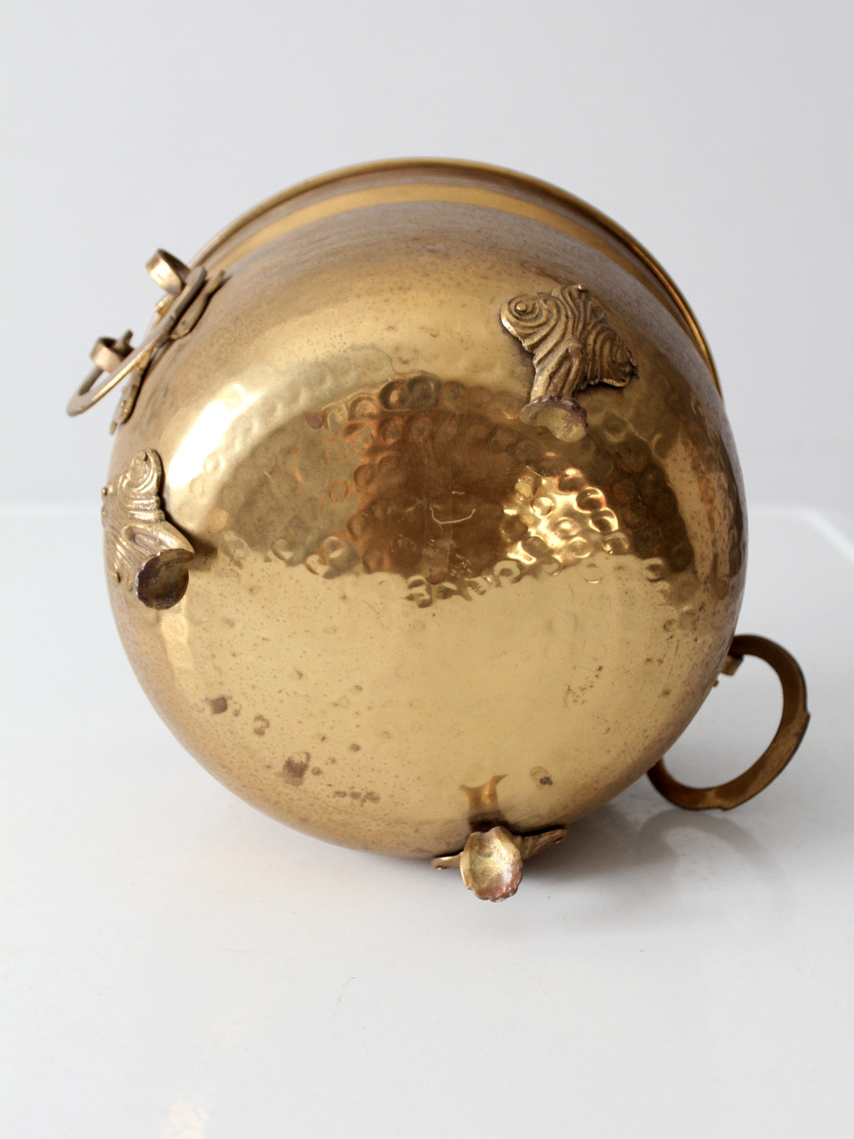 antique Victorian brass jardiniere planter