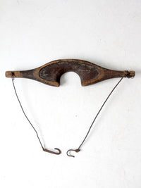 antique wooden shoulder yoke