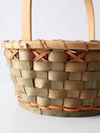 vintage splint weave basket
