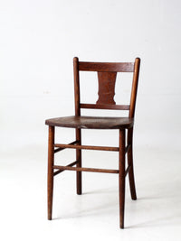 antique accent chair with low back