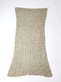 vintage hand-knit throw blanket