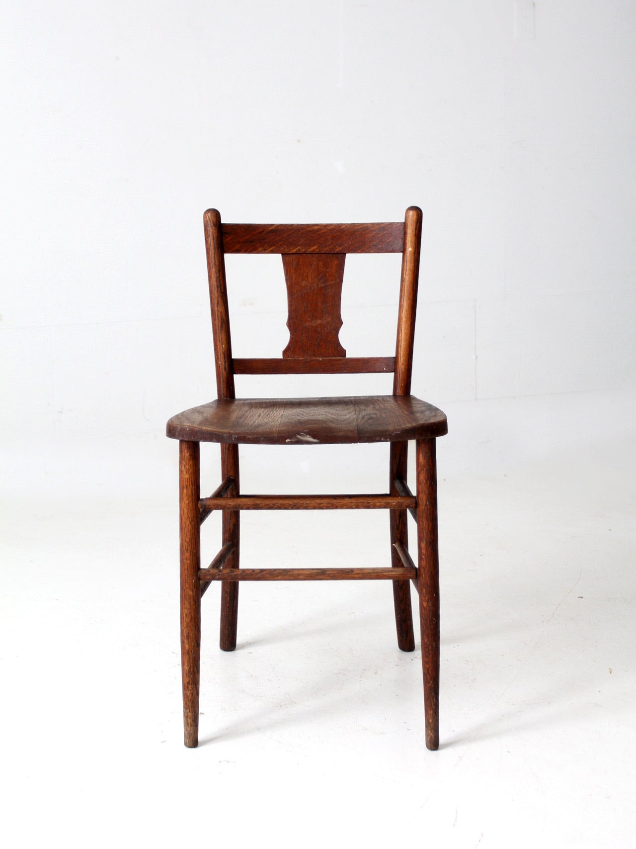 antique accent chair with low back