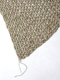 vintage hand-knit throw blanket