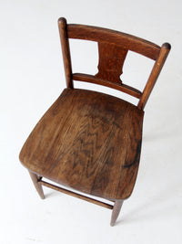 antique accent chair with low back