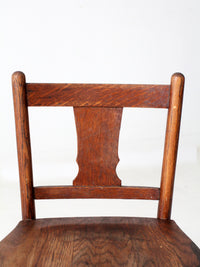 antique accent chair with low back