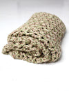 vintage hand-knit throw blanket