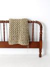 vintage hand-knit throw blanket