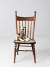 antique children's spindle back chair