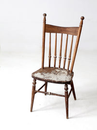 antique children's spindle back chair