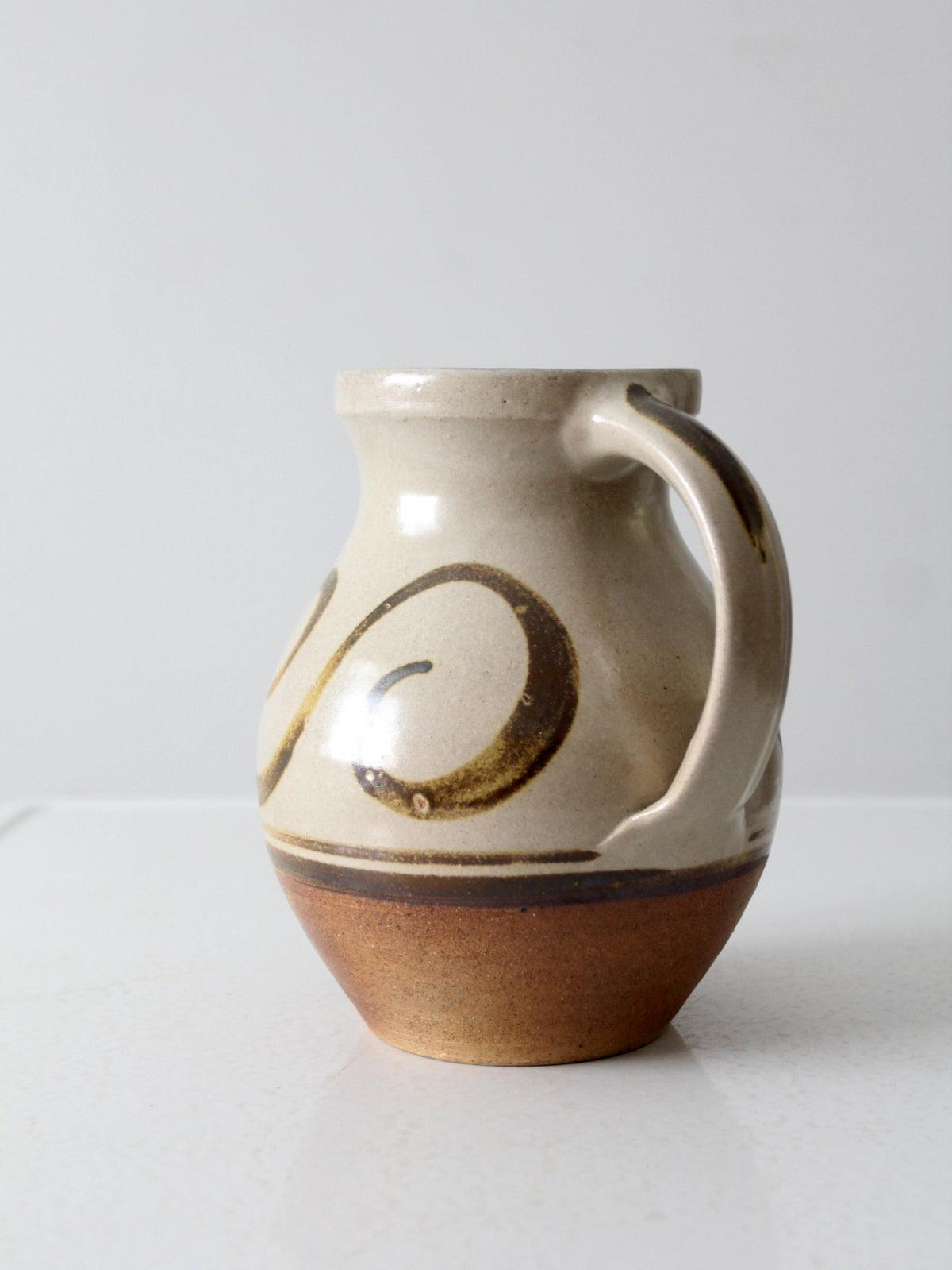 vintage studio pottery pitcher